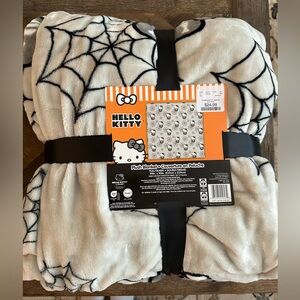Grey Hello Kitty HALLOWEEN Plush Blanket NWT!